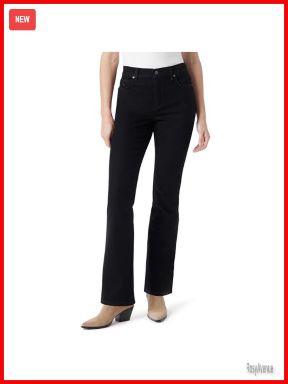 High Rise Bootcut Jeans 5 Pocket Stretch Regular Fit 32 Inseam